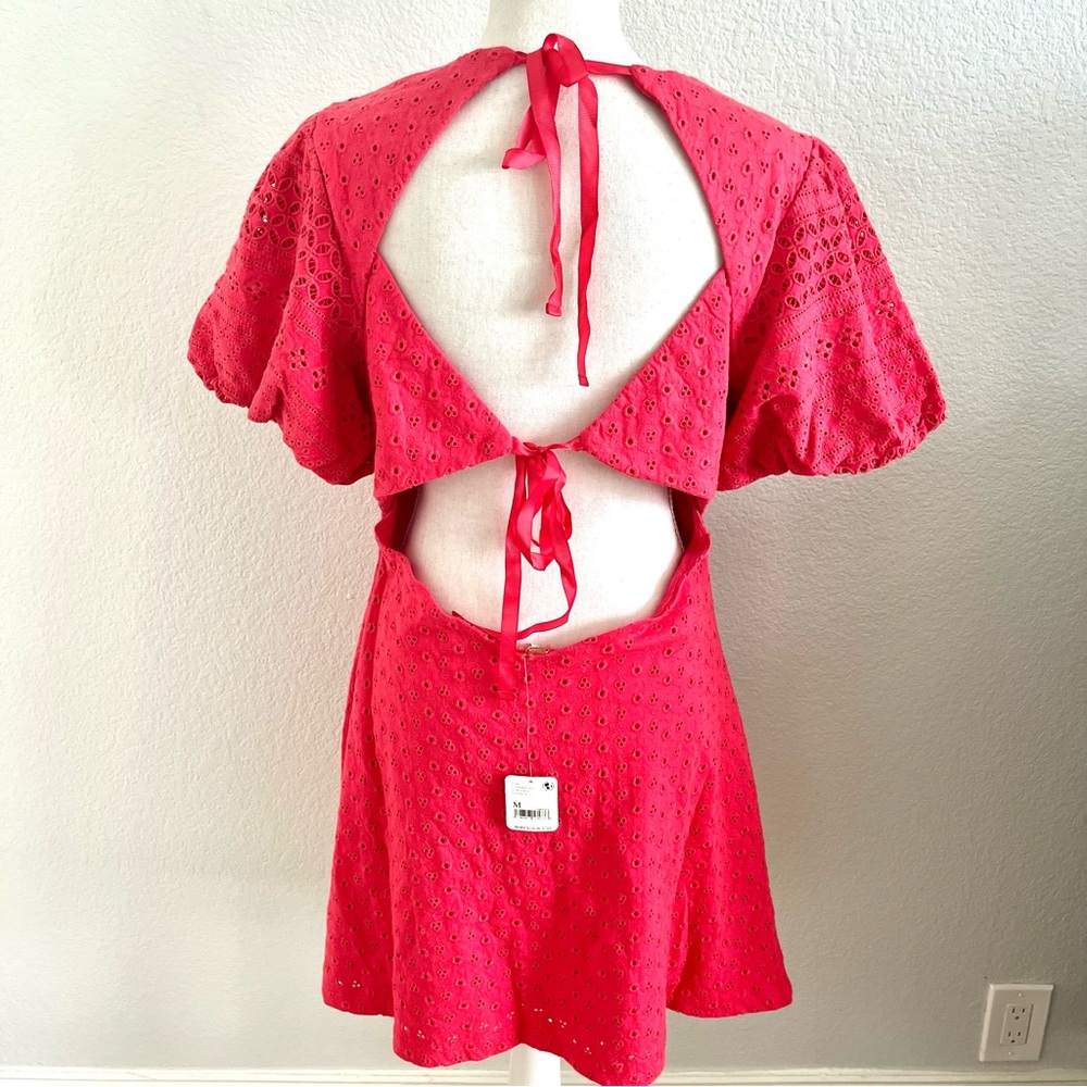 New pink open back Free People dress - Picture 2 of 3
